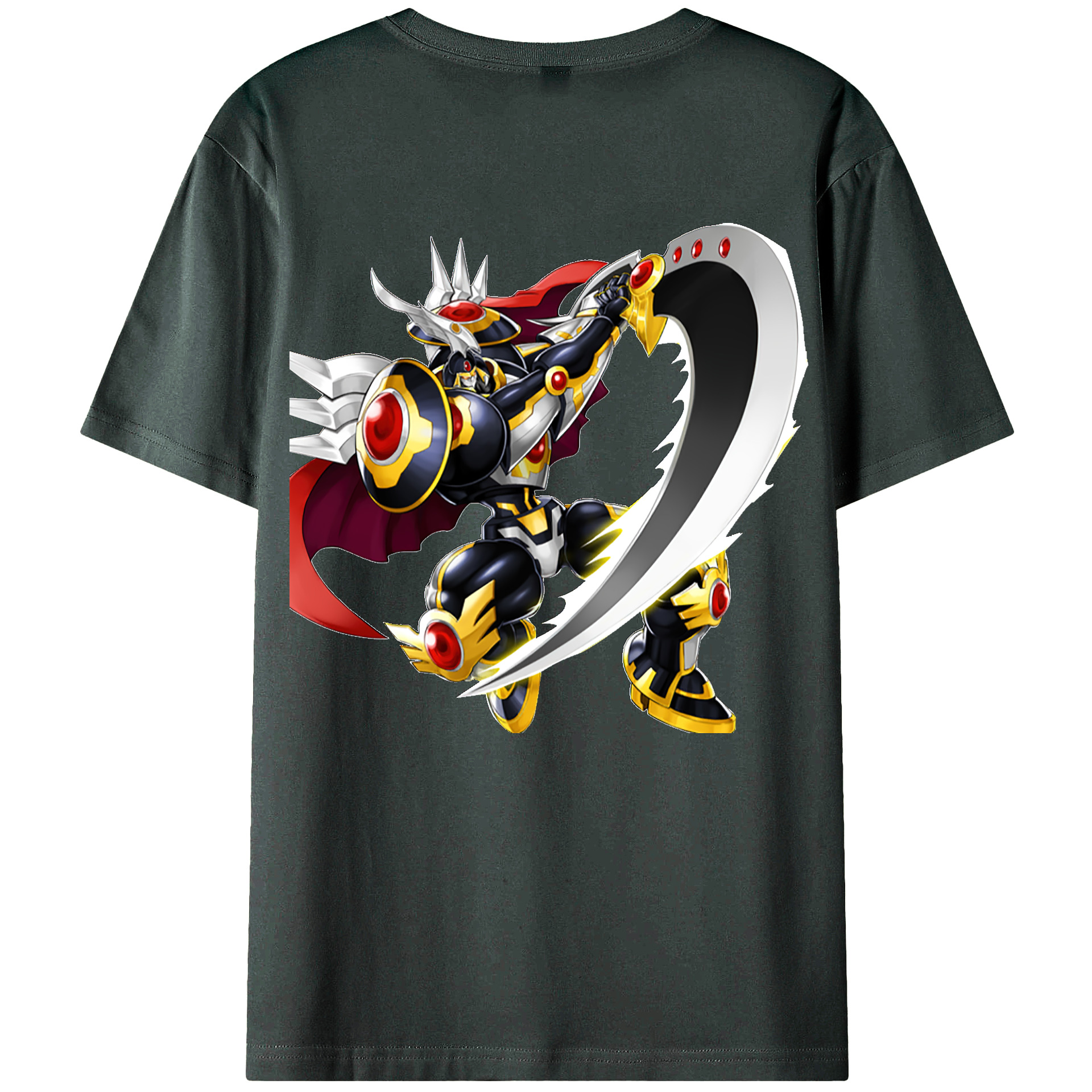 （画像用） 遊☆戯☆王 Yu-Gi-Oh! 綿100％ メンズ半袖Tシャツ（バックプリント） 通気性